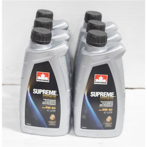 6 LITRES 5-40 SYNTHETIC SUPREME PERFORMANCE MOTOR