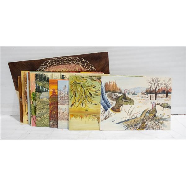 LOT OF ESTATE PICTURES/PAINTINGS