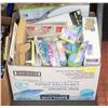 Image 1 : BOX OF ASSORTED CRAFT SUPPLIES