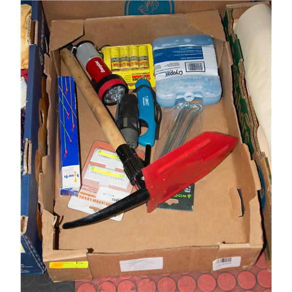 FLAT OF CAMPING GEAR &