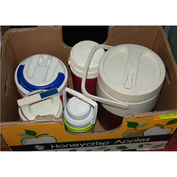 5 COLEMAN AND IGLOO WATER COOLERS
