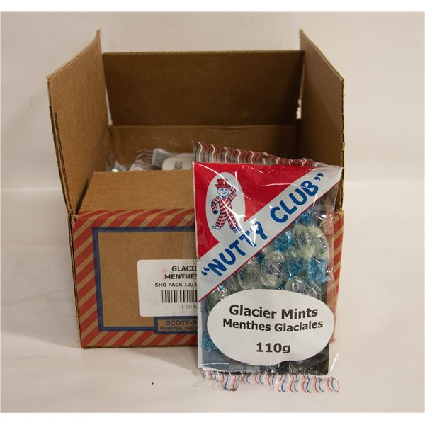 CASE OF NUTTY CLUB GLACIER MINTS