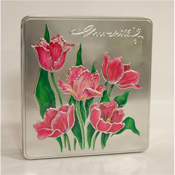 ONE POUND MILK CHOCOLATE BELLS PACKED IN GIFT TIN