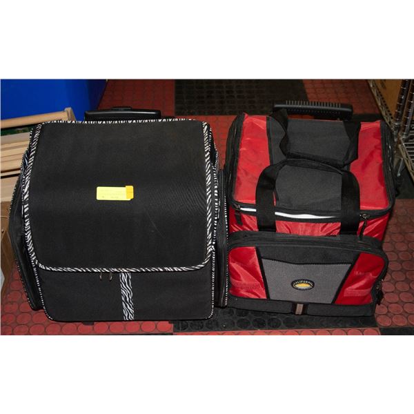 PORTABLE BUSINESS TOTE BAG ON WHEELS WITH PULL
