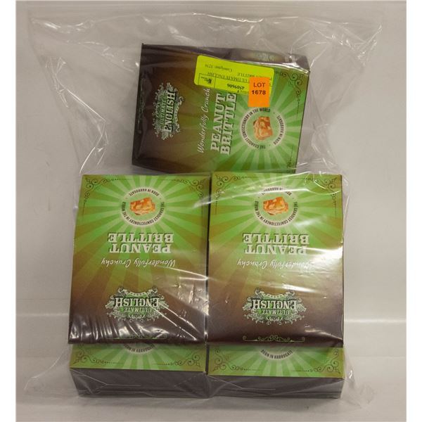 5 BOXES OF ULTIMATE ENGLISH PEANUT BRITTLE