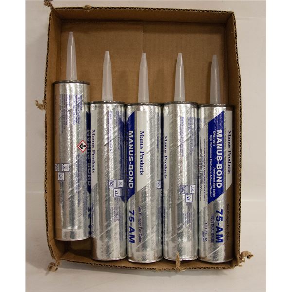 5 TUBES MANUS-BOND 75-AM INDUSTRIAL GRADE