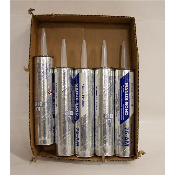 5 TUBES MANUS-BOND 75-AM INDUSTRIAL GRADE