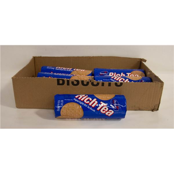 6 PACKS BURTONS RICH TEA ENGLISH BISCUITS