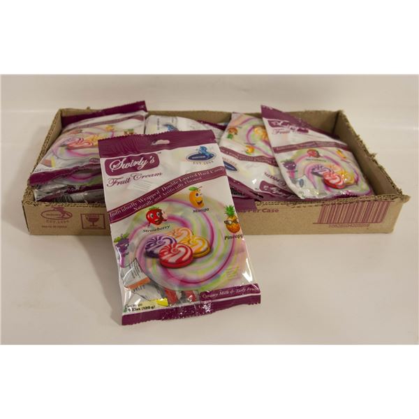 8 BAGS SWIRLY’S FRUIT CREAM CANDY BB 08/30/2023