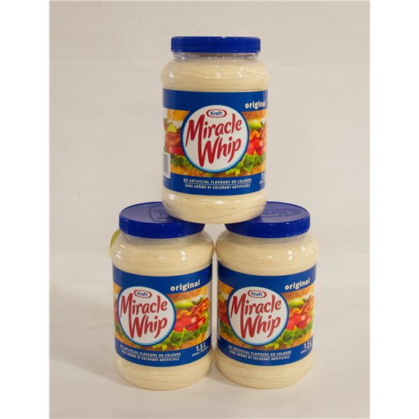 KRAFT MIRACLE WHIP 3X1.5 LITRE BB JAN 2024