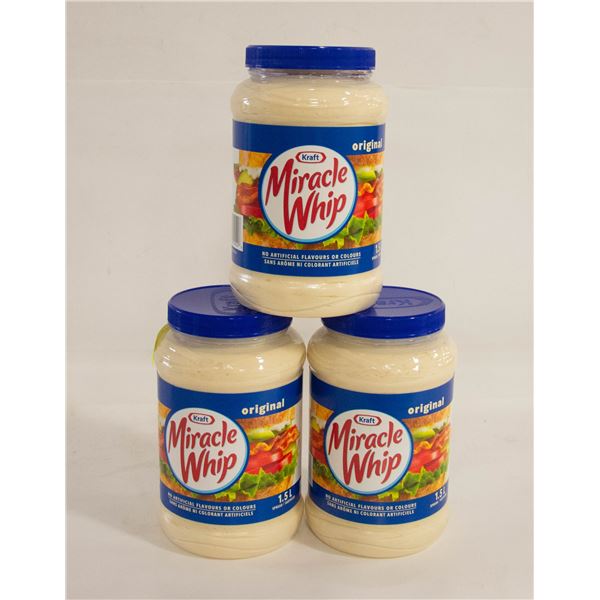 KRAFT MIRACLE WHIP 3X1.5 LITRE BB JAN 2024