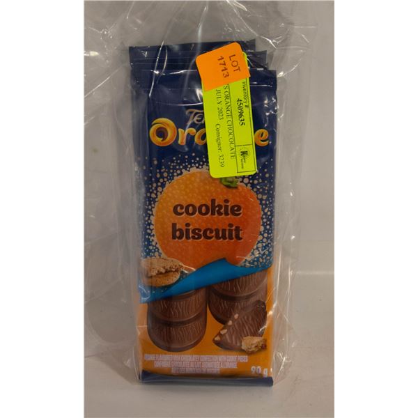 5 TERRYS ORANGE CHOCOLATE BARS BB JULY 2023