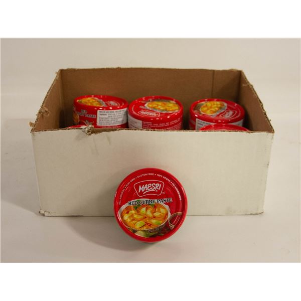 12 TINS RED CURRY PASTE BB OCT/2023