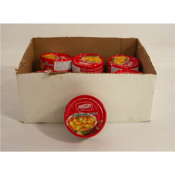 12 TINS RED CURRY PASTE BB OCT/2023