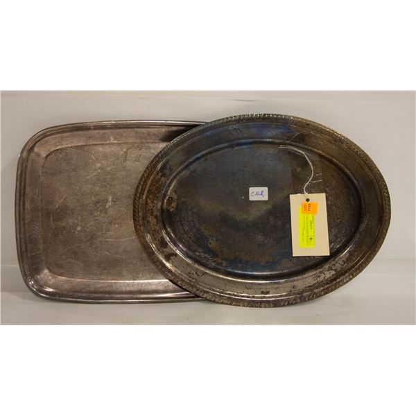 LOT OF 2 SILVER PLATED CANADIAN PACIFIC & CANADIAN