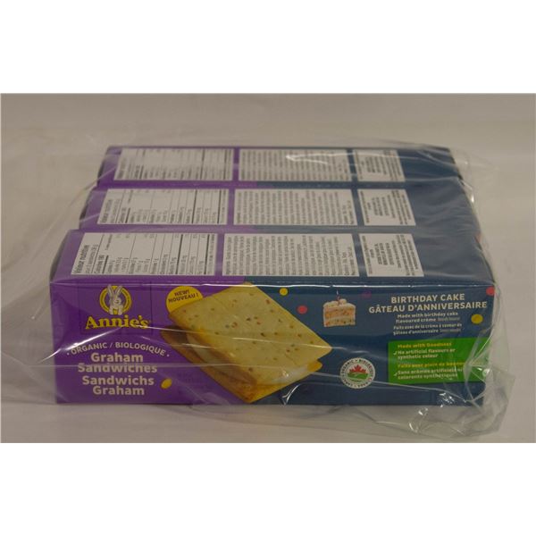 3 BOXES ANNIE’S GRAHAM SANDWICH BB APR 22, 2024