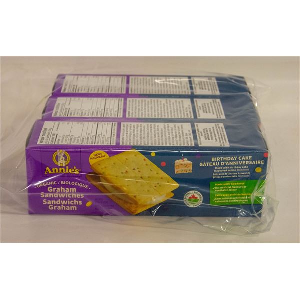 ANNIE’S GRAHAM SANDWICH 3 BOXES BB APRIL 22, 2024