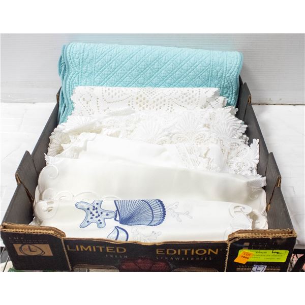 FLAT WITH VARIOUS COLOURED & DESIGNED TABLE