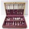 Image 1 : ESTATE VINTAGE FLATWARE BOX WITH SET OF