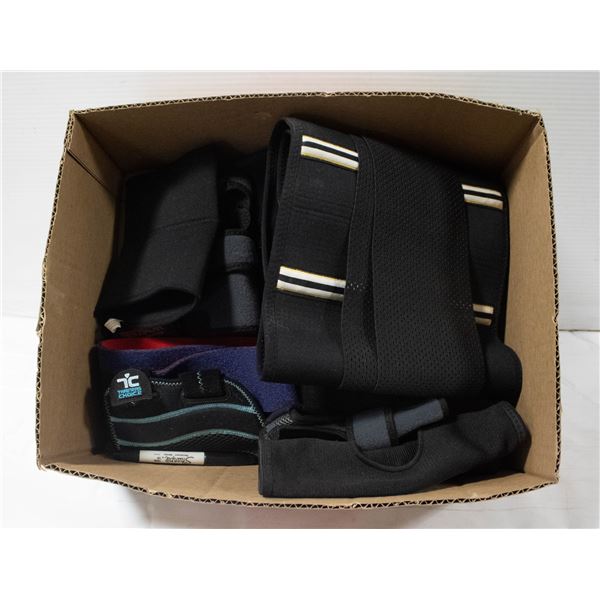 BOX WITH VARIOUS INJURY/PAIN RELIEF TENSER