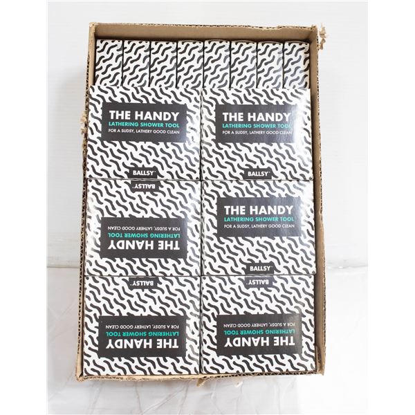 CASE OF 30 HANDY SHOWER SCRUBBERS