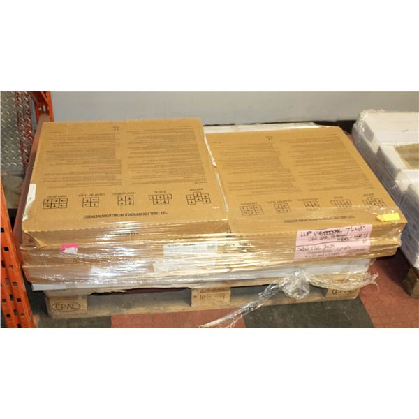 PALLET OF VINYL PLANK AND CARPET TILES INLUDES