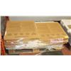 Image 1 : PALLET OF VINYL PLANK AND CARPET TILES INLUDES