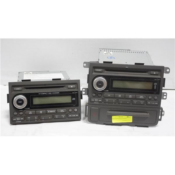 TWO CAR STEREOS USED FROM A HONDA