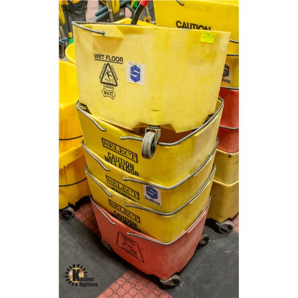 5 MOP BUCKETS NO RINGERS