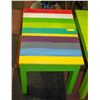 Image 1 : WOODEN RAINDOW HANDMADE TABLE UNSTABLE
