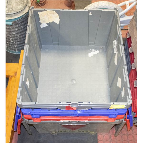 HEAVY DUTY NESTING STACKABLE TOTES