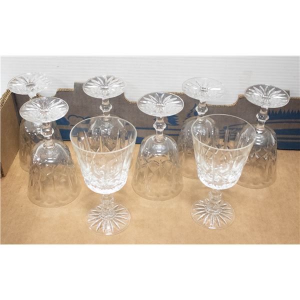 SET OF REAL CRYSTAL GLASSWARE