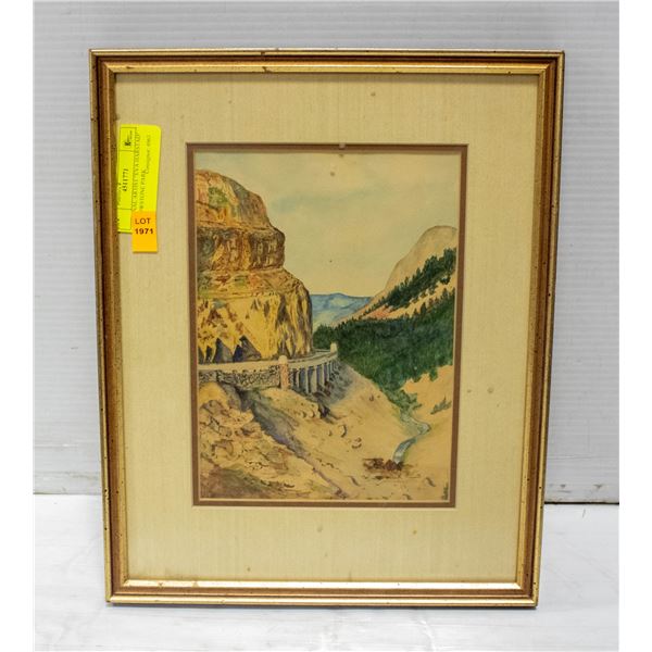 ORIGINAL ARTIST "EVA HARSTAD" YELLOWSTONE PARK