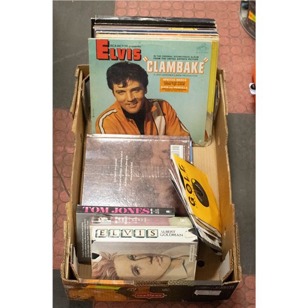 ELVIS EARLY LP COLLECTION, 45'S, BOOKS & CD SET