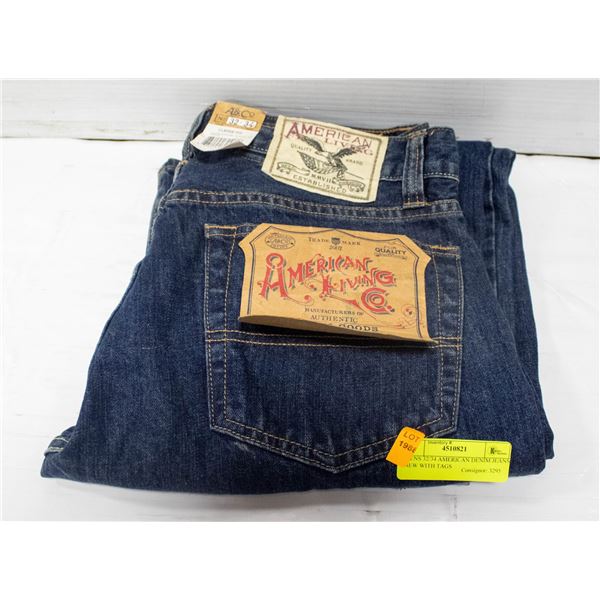 MENS 32/34 AMERICAN DENIM JEANS NEW WITH TAGS