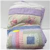 Image 1 : QUEEN SIZE PASTELS PATCHWORK QUILT-ESTATE