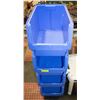 Image 1 : 4 STACKING STORAGE BINS