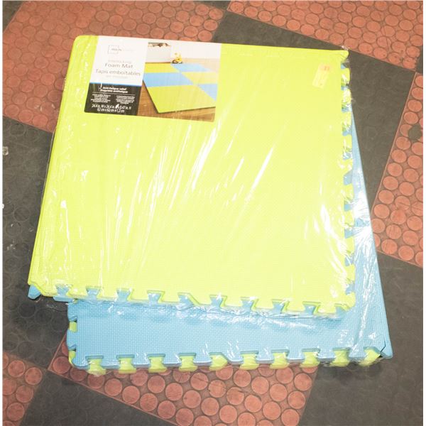2 PACKS INTERLOCKING FOAM MATS (NEW)