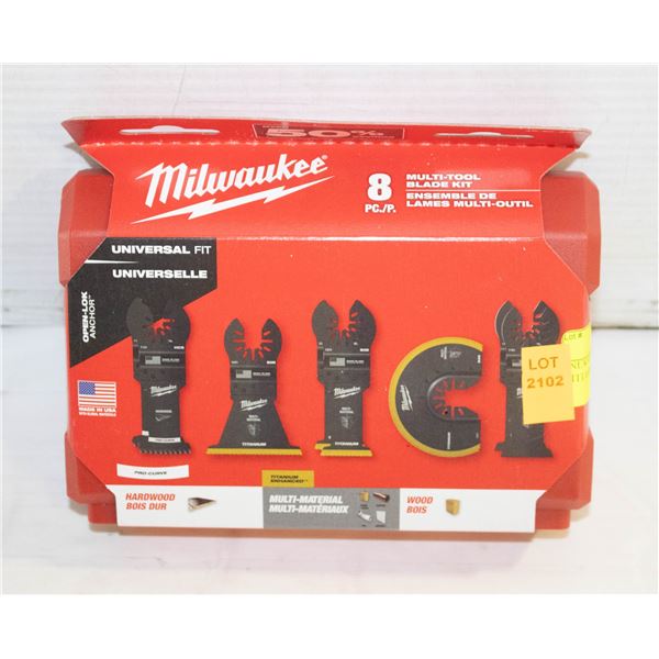 NEW MILWAUKEE 8PC MULTI-TOOL TITANIUM BLADE