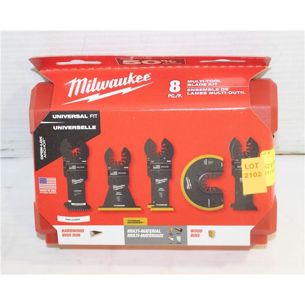 NEW MILWAUKEE 8PC MULTI-TOOL TITANIUM BLADE