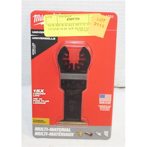NEW MILWAUKEE MULTI-TOOL TITANIUM BLADE BI-METAL