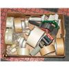 Image 1 : FLAT WITH 3 TAPERS, ASSORTMENT OF TAPE INCL.
