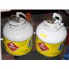 Image 1 : TWO PROPANE TANKS FULL. 7.7KG **NO SHIPPING**