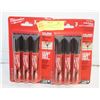 Image 1 : 2 PACKS OF 3 MILWAUKEE INKZALL LARGE JOB MARKERS