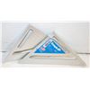 Image 1 : 2 NEW EMPIRE 7 INCH ALUMINIUM RAFTER SQUARE