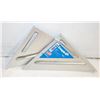 Image 1 : 2 NEW EMPIRE 7 INCH ALUMINIUM RAFTER SQUARE