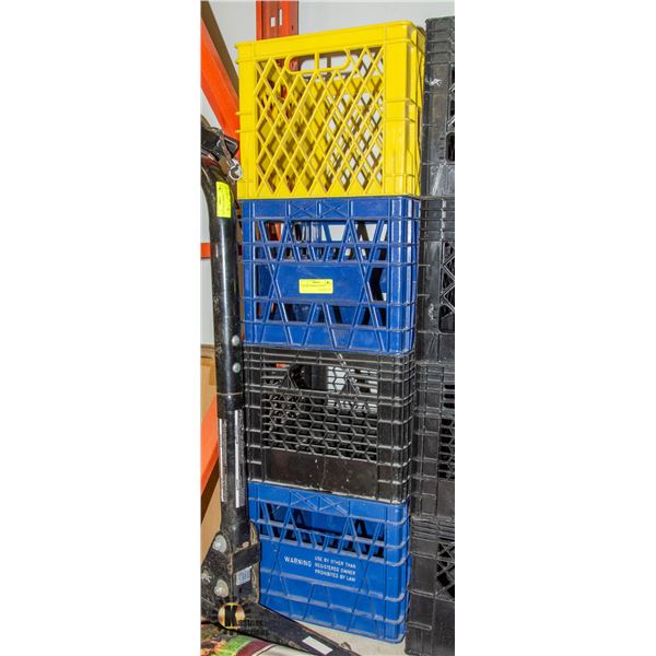 LOT OF 4 STORAGE CRATES