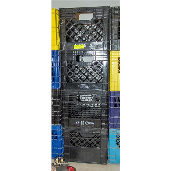 LOT OF 4 STORAGE CRATES