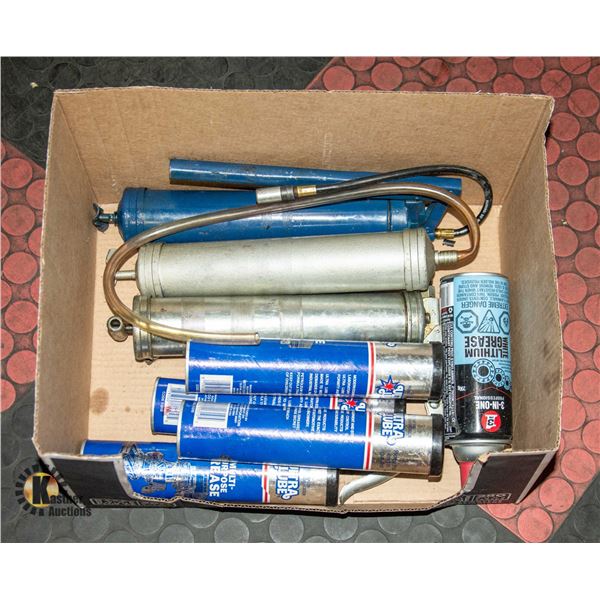 LOT OF GREASE GUNS & GREASE