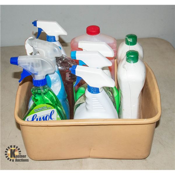 LOT OF CLEANING CHEMICALS & SPRAYS *NO SHIPPING*